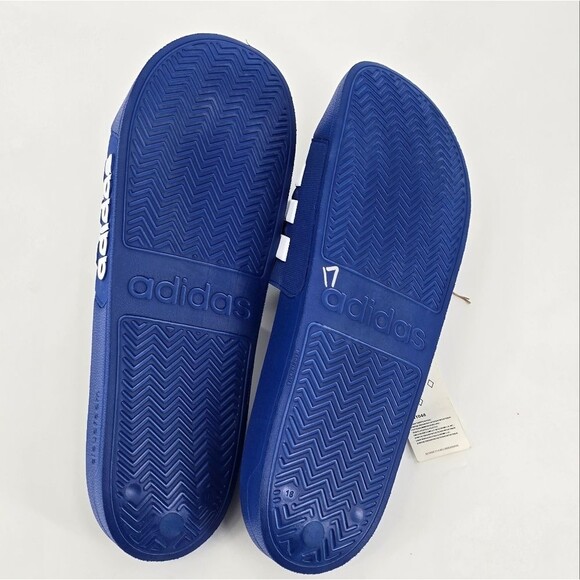 Adidas Adilette Royal Blue Slide Sandals Size 18 - Picture 4 of 6